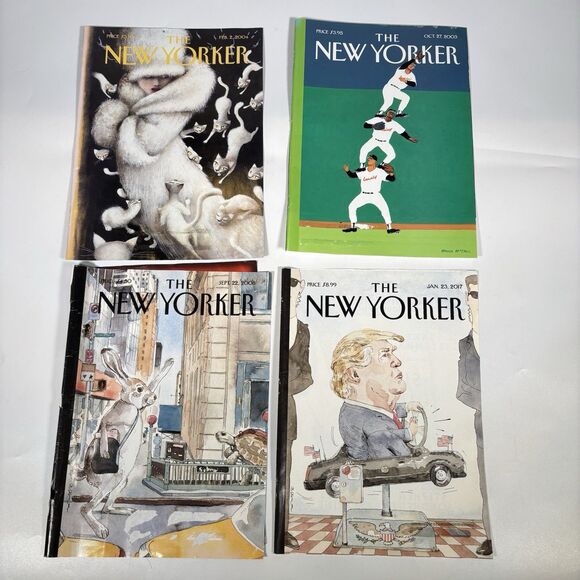 New Yorker Magazine Covers Only Lot Art To Frame 20 Flaws 2003-2020 Front Back - Picture 6 of 6